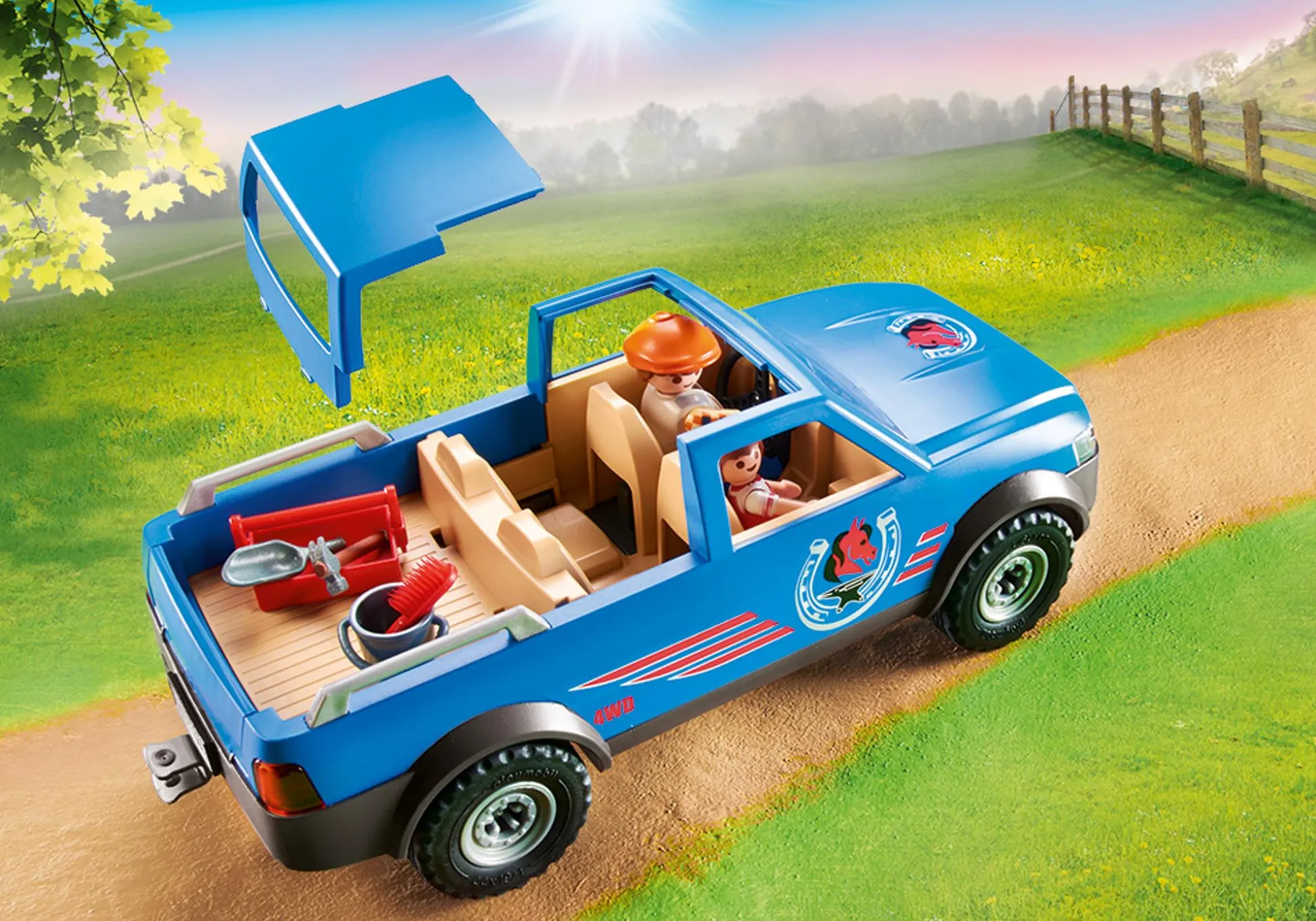 Les Animaux|PLAYMOBIL Maréchal-ferrant et véhicule