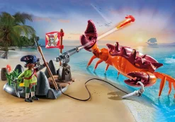 Imaginaire|Action & Aventure|PLAYMOBIL Pirate et crabe géant