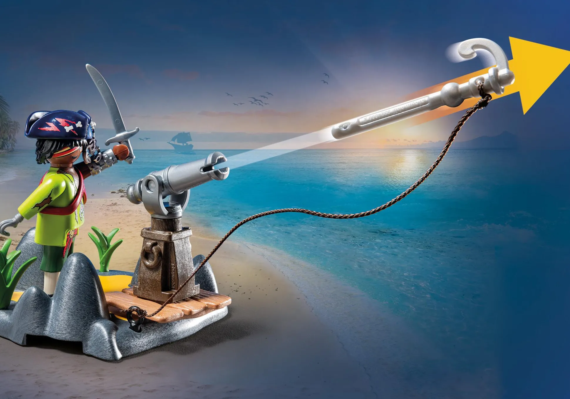 Imaginaire|Action & Aventure|PLAYMOBIL Pirate et crabe géant