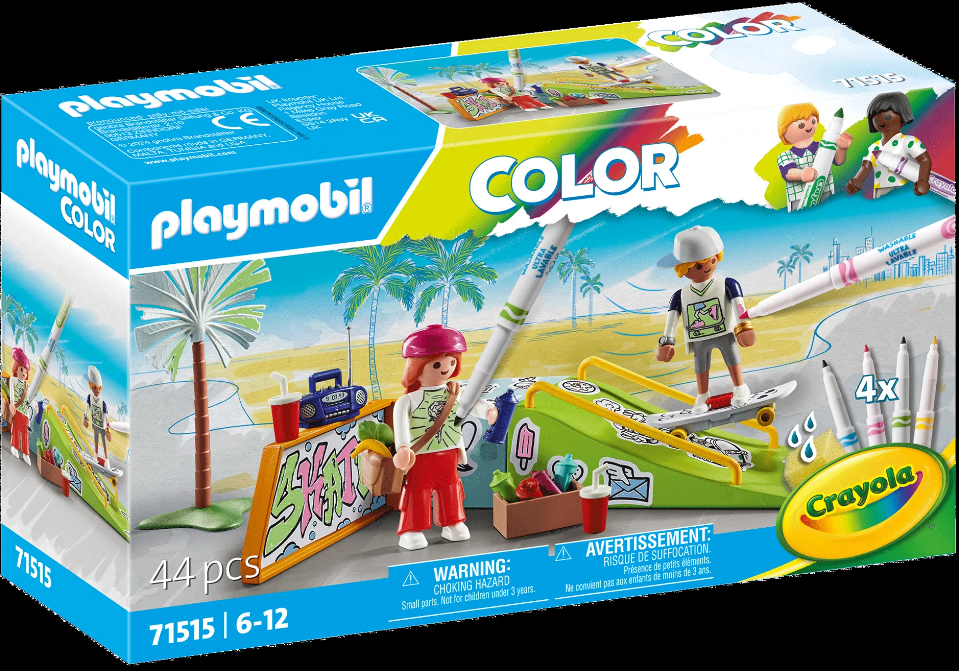 La Vie Quotidienne|PLAYMOBIL Color : Skateurs avec rampe