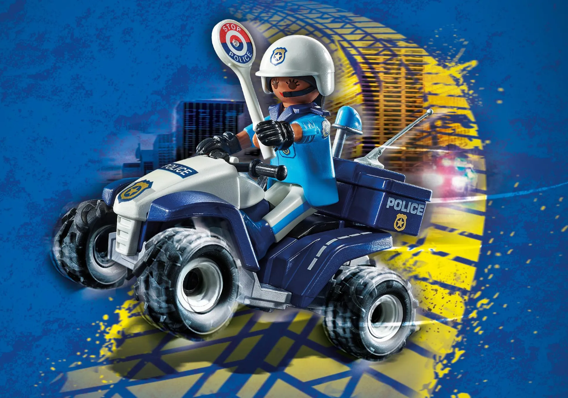 Héros Du Quotidien|Action & Aventure|PLAYMOBIL Policier et quad