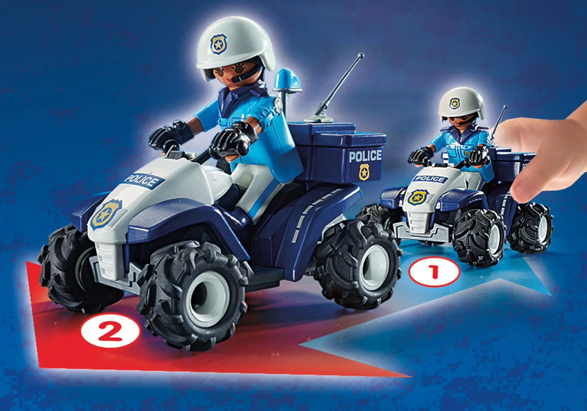 Héros Du Quotidien|Action & Aventure|PLAYMOBIL Policier et quad
