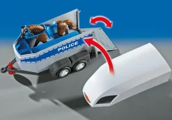 Héros Du Quotidien|Action & Aventure|PLAYMOBIL Policière avec cheval et remorque