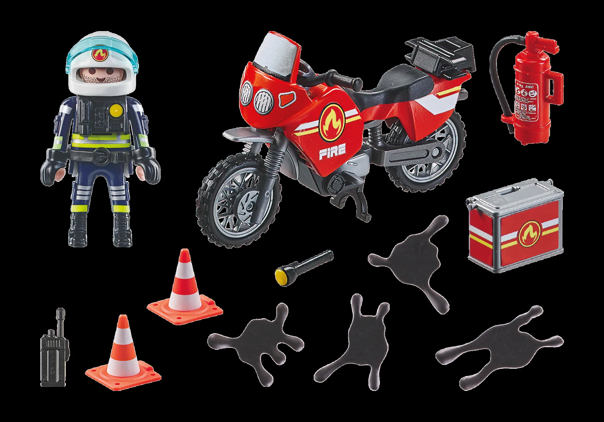 Héros Du Quotidien|Action & Aventure|PLAYMOBIL Pompier et moto