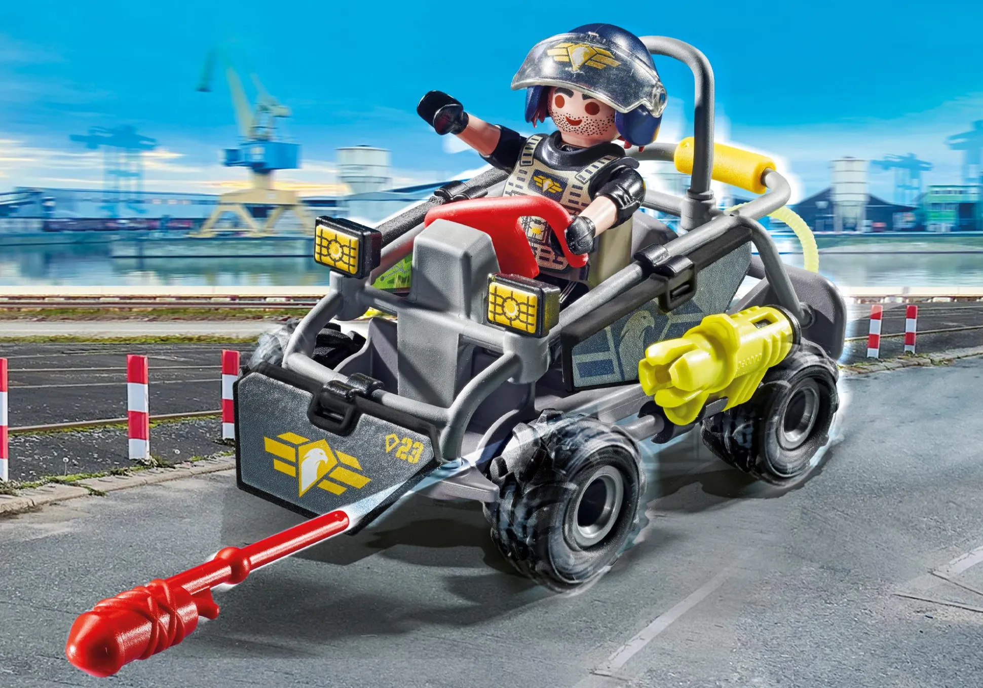 Héros Du Quotidien|Action & Aventure|PLAYMOBIL Quad transformable de bandit