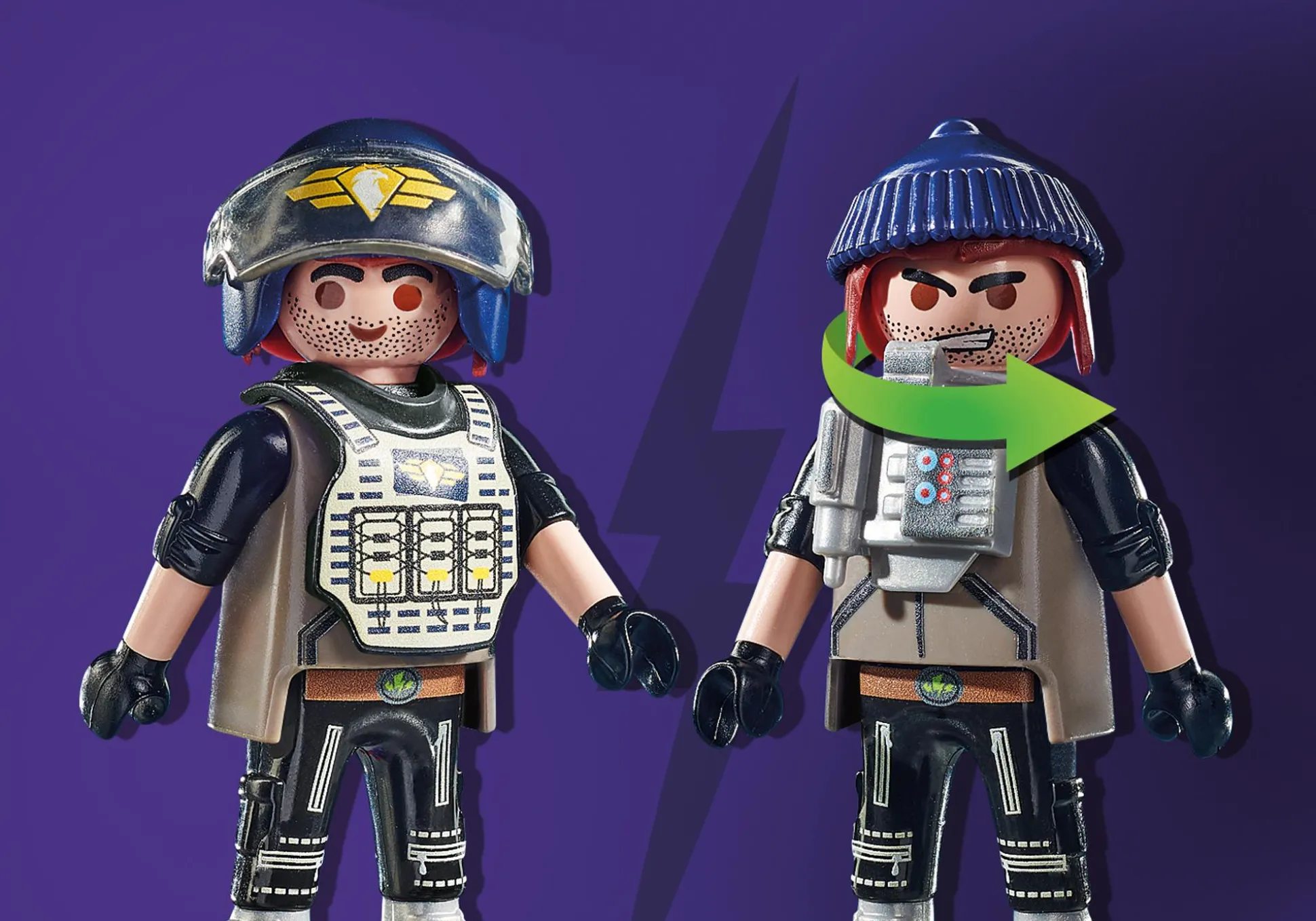 Héros Du Quotidien|Action & Aventure|PLAYMOBIL Quad transformable de bandit