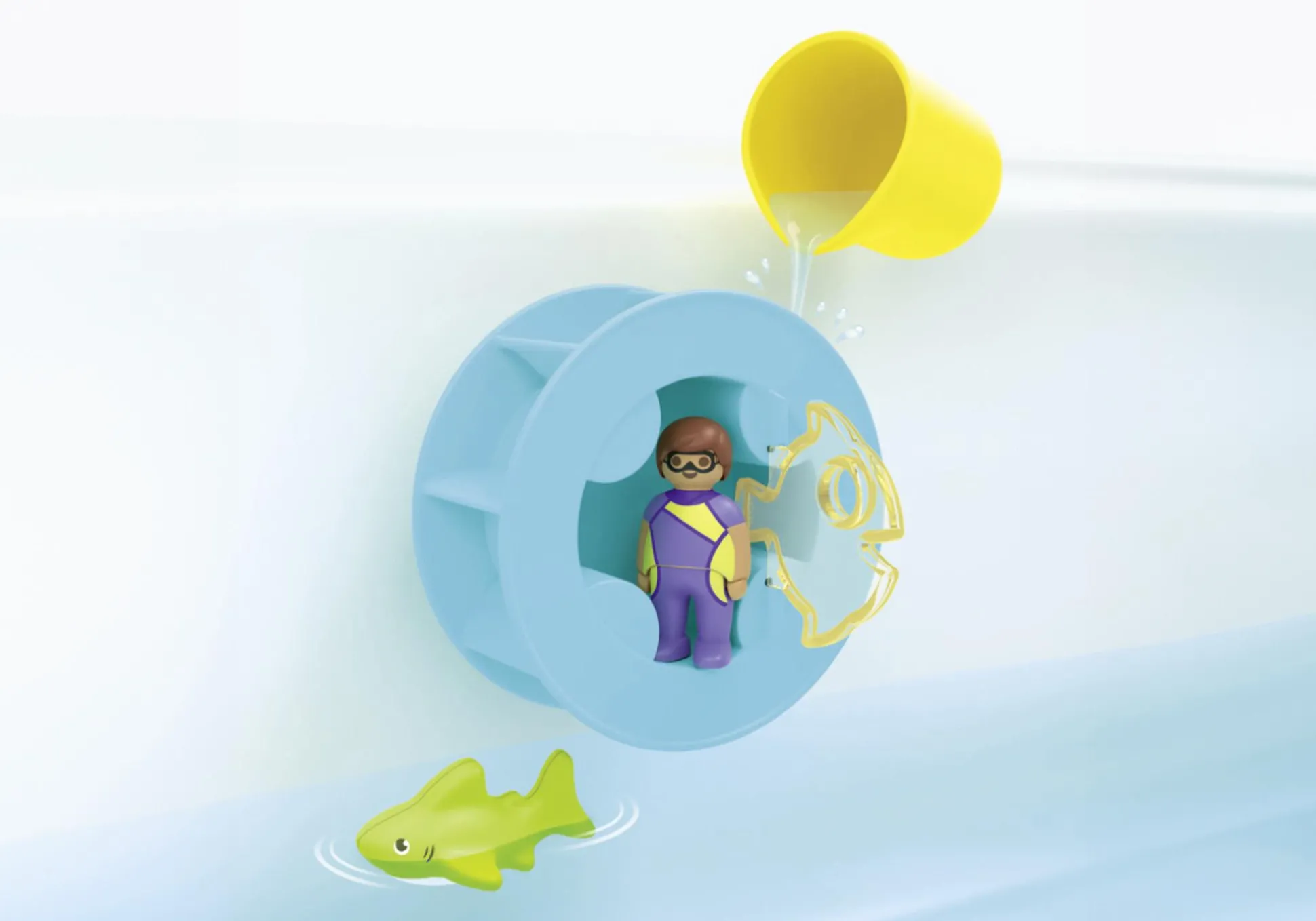 Action & Aventure|PLAYMOBIL Roue aquatique avec bébé requin