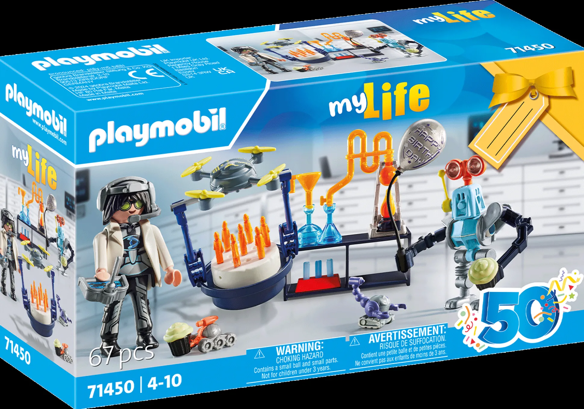 La Vie Quotidienne|Anniversaire|PLAYMOBIL Set cadeau : Chercheur avec robots