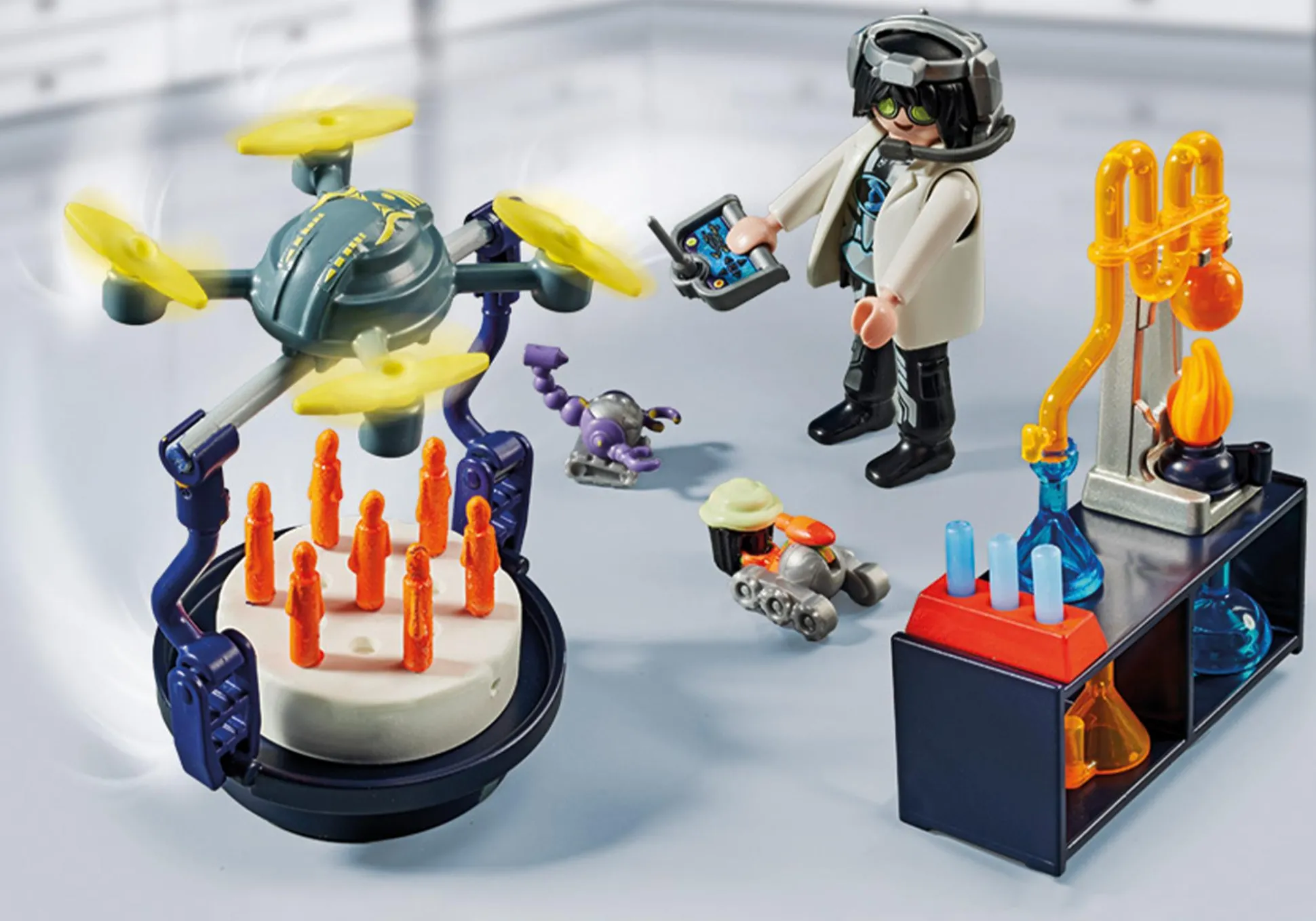 La Vie Quotidienne|Anniversaire|PLAYMOBIL Set cadeau : Chercheur avec robots
