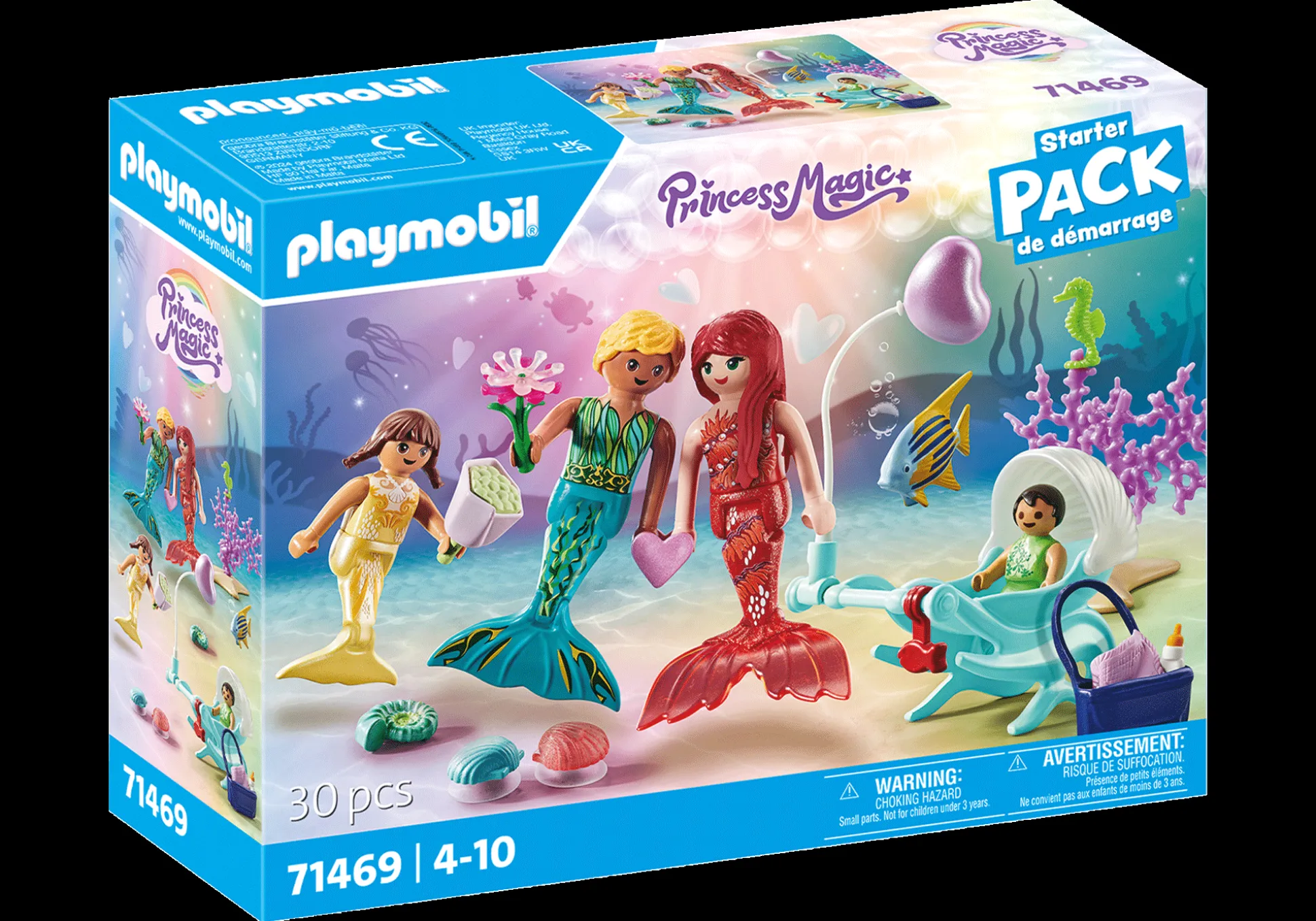 Imaginaire|PLAYMOBIL Starter Pack : Famille de sirènes