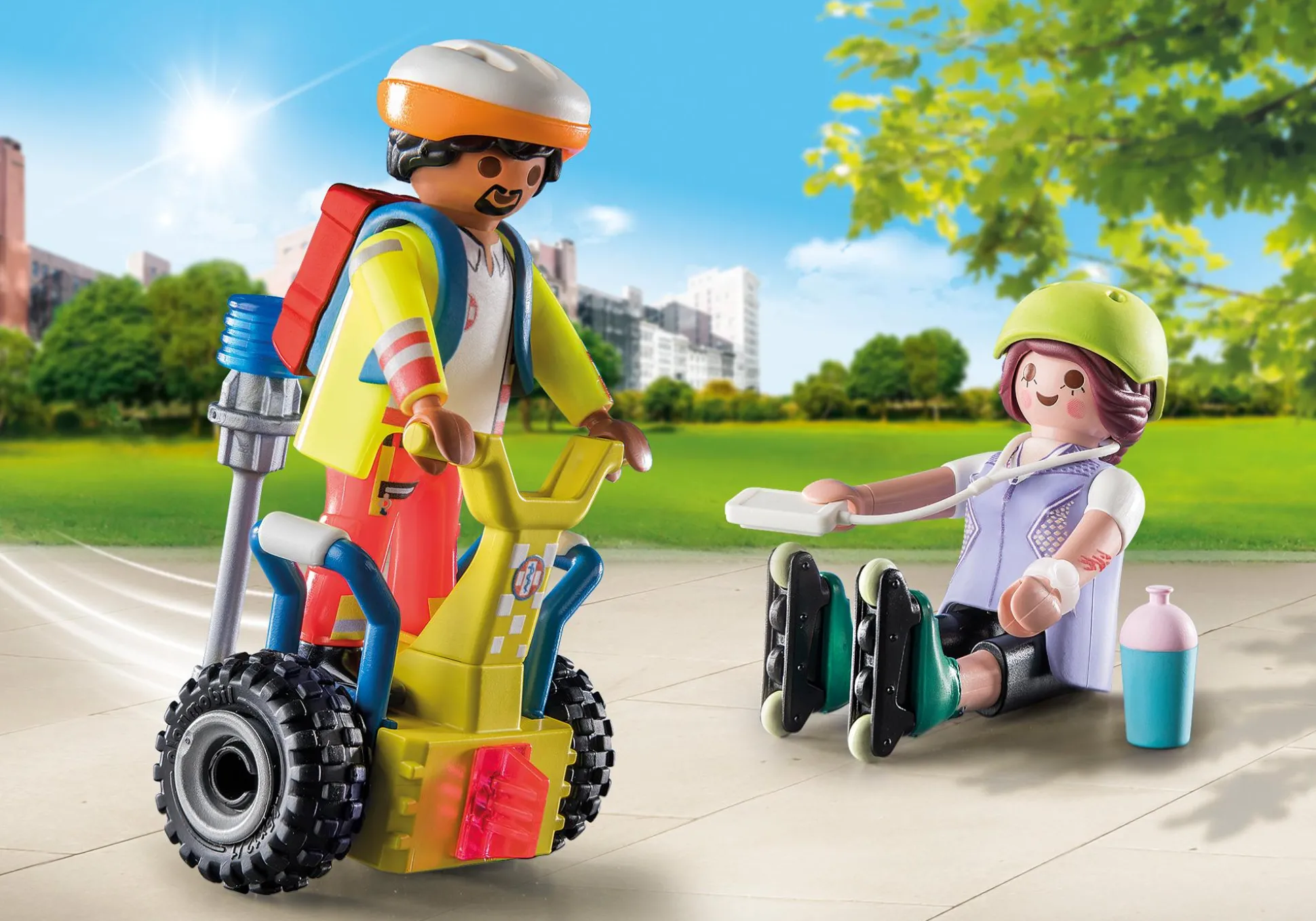 Héros Du Quotidien|My Life|PLAYMOBIL Starter Pack Secouriste avec gyropode