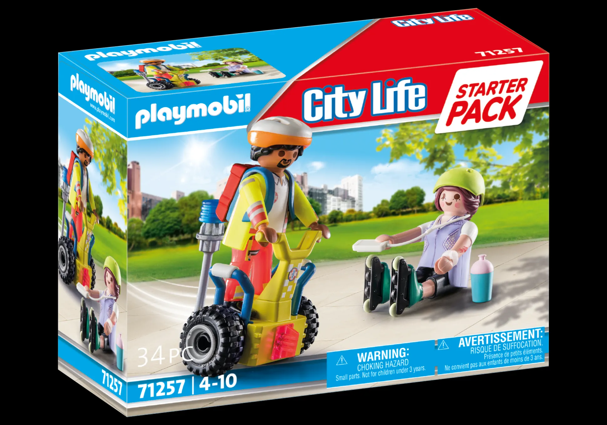 Héros Du Quotidien|My Life|PLAYMOBIL Starter Pack Secouriste avec gyropode