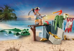 Imaginaire|Action & Aventure|PLAYMOBIL StarterPack Pirate avec alligator