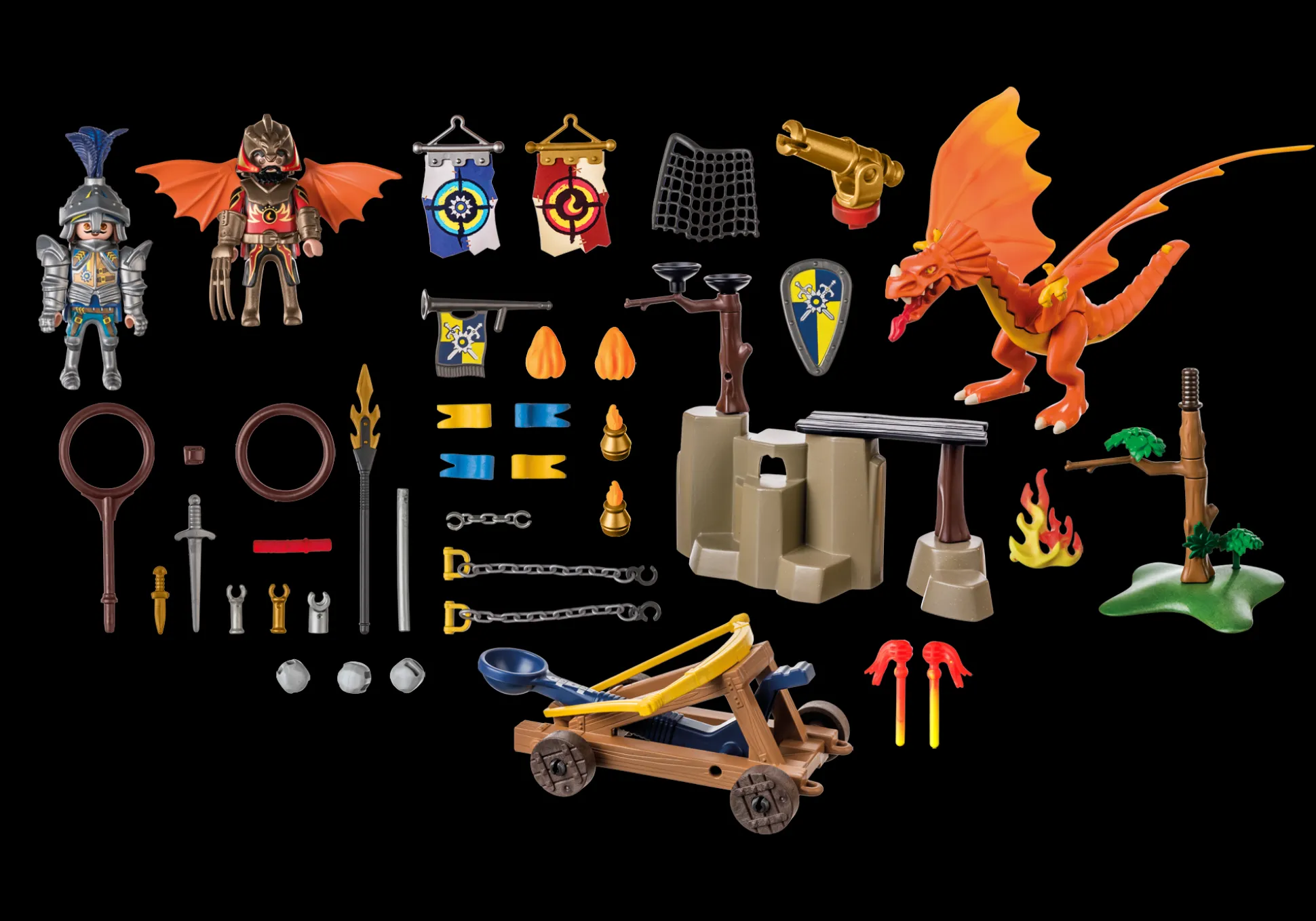 Imaginaire|Action & Aventure|PLAYMOBIL Tournoi Chevalier Novelmore contre Combattant Burnham Raider
