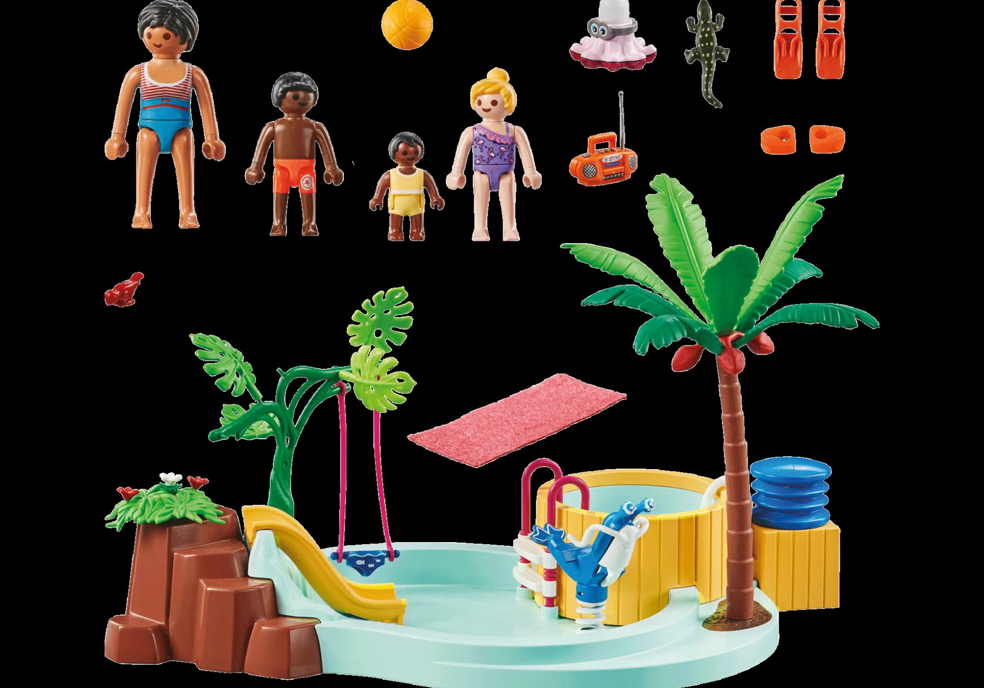 La Vie Quotidienne|My Life|PLAYMOBIL Vacanciers avec piscine et bain à bulles